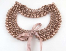 Perle collar dirty pink-350