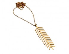 Palm necklace gold